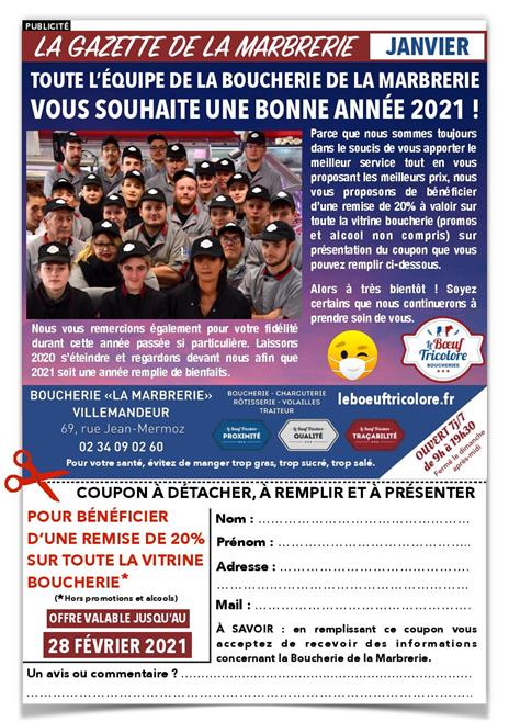 La Gazette de la Marbrerie - Janvier 2021